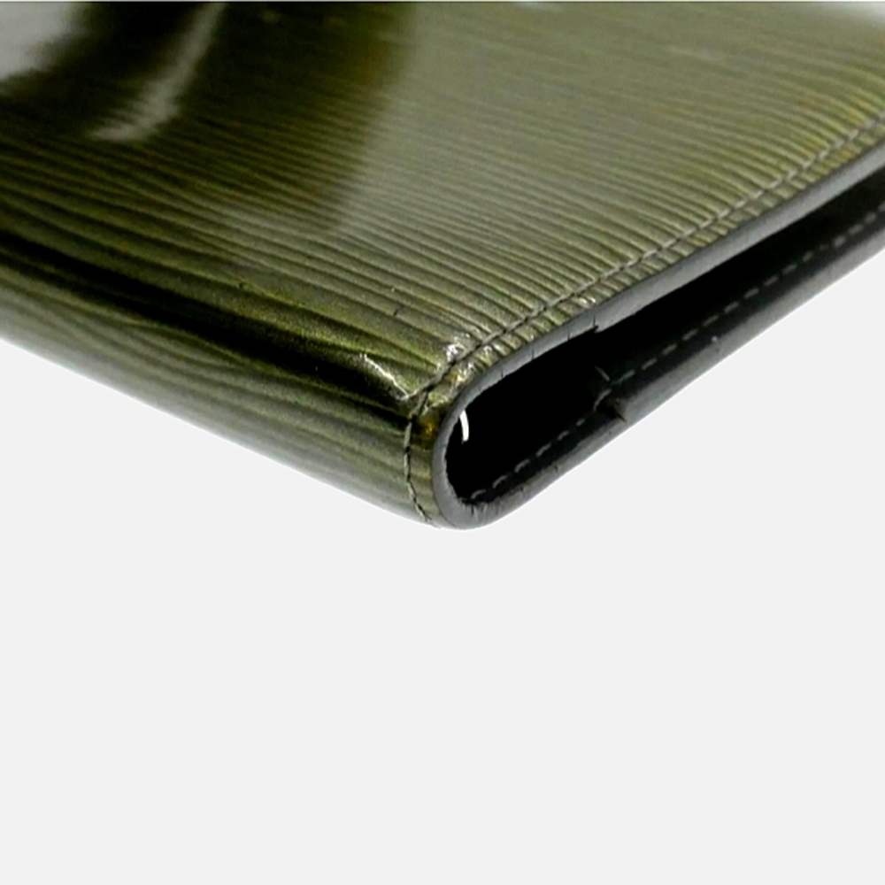 LOUIS VUITTON AUTHENTIC EPI LEATHER CYBER IRIDESCENT OLIVE GRN AGENDA /PASSPORT - Picture 11 of 14